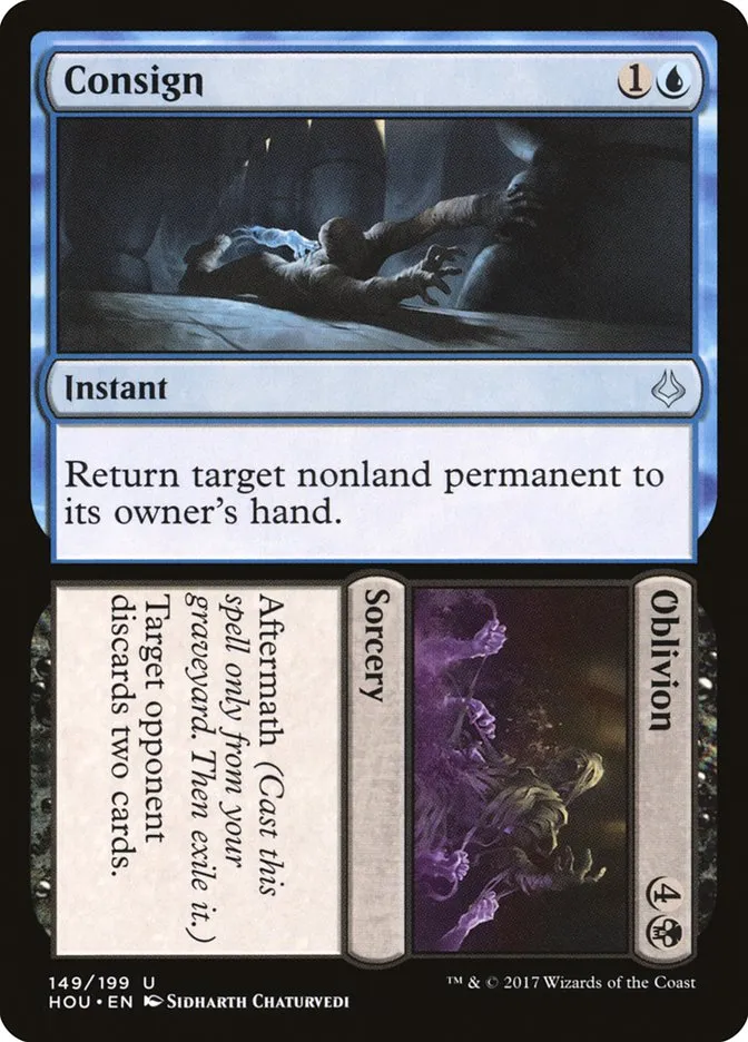 2017 Hour of Devastation Consign // Oblivion uncommon #149 uncommon card image