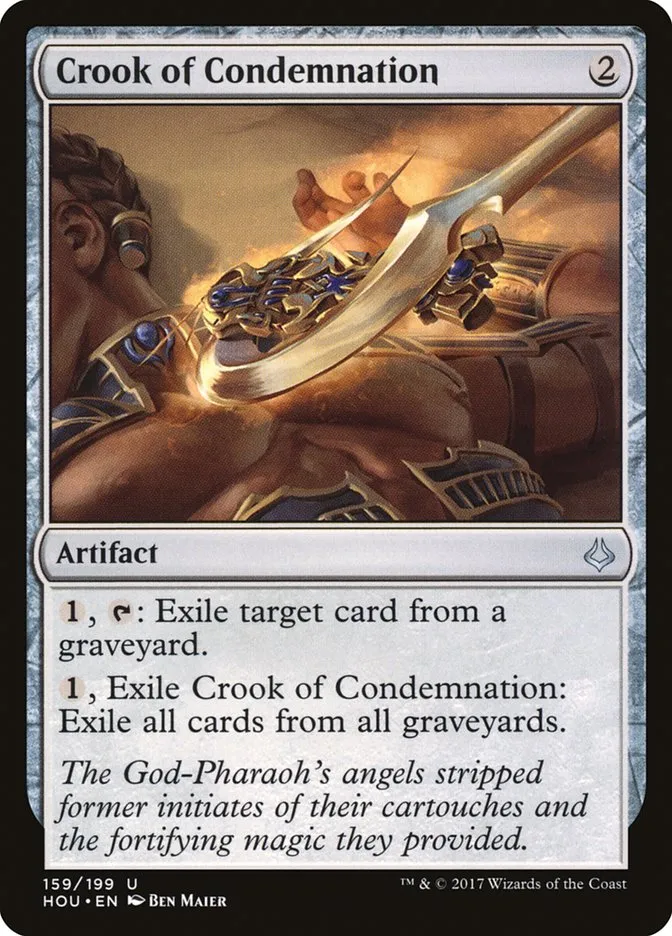 2017 Hour of Devastation Crook of Condemnation #159 uncommon card image