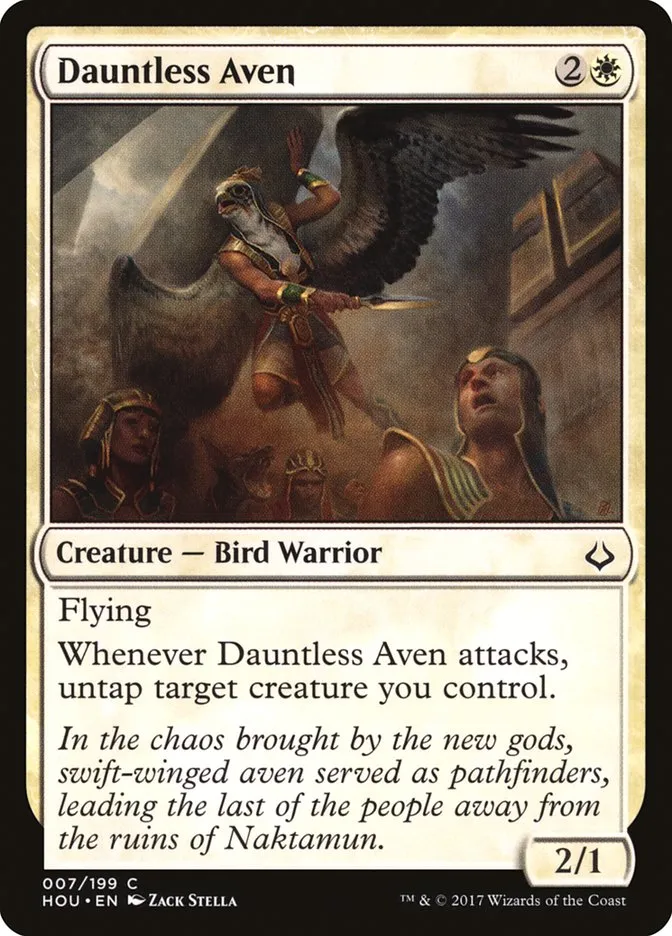 2017 Hour of Devastation Dauntless Aven common #7 common card image