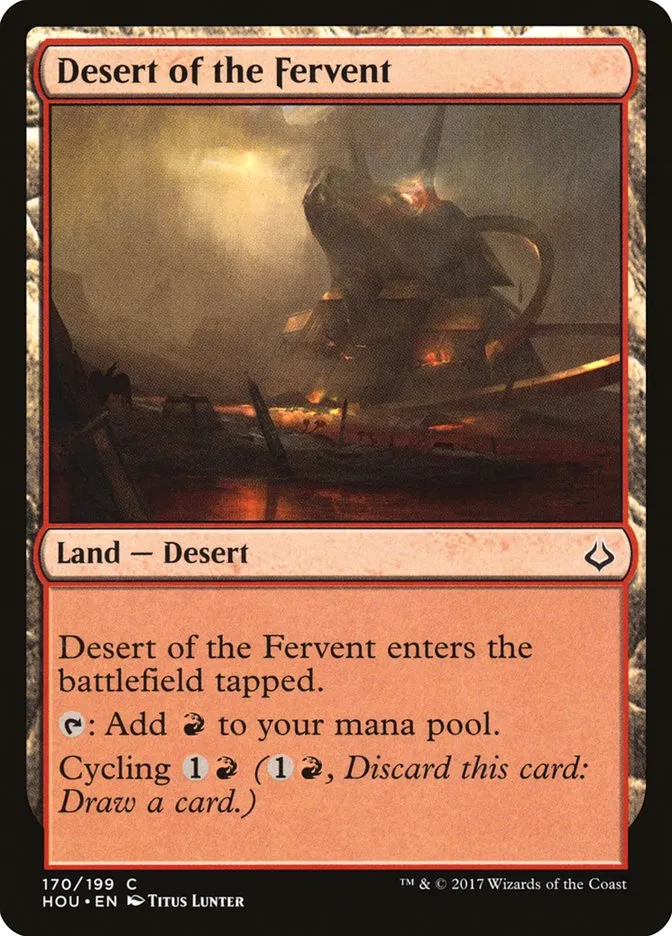 2017 Hour of Devastation Desert of the Fervent #170 common card image
