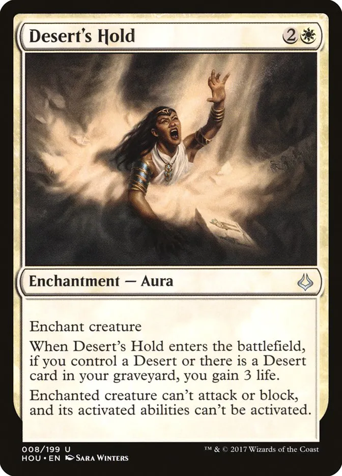 2017 Hour of Devastation Desert's Hold uncommon #8 uncommon card image