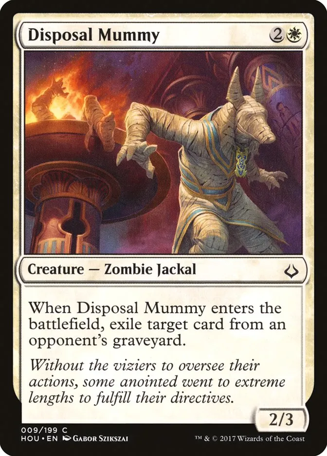 2017 Hour of Devastation Disposal Mummy common #9 common card image