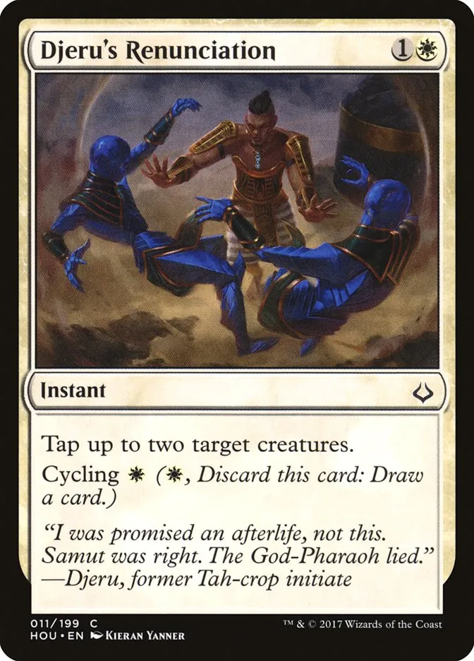 2017 Hour of Devastation Djeru's Renunciation common #11 common card image