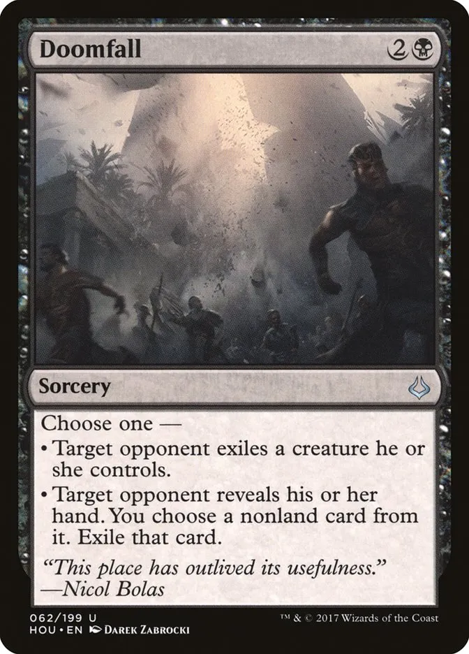 2017 Hour of Devastation Doomfall uncommon #62 uncommon card image