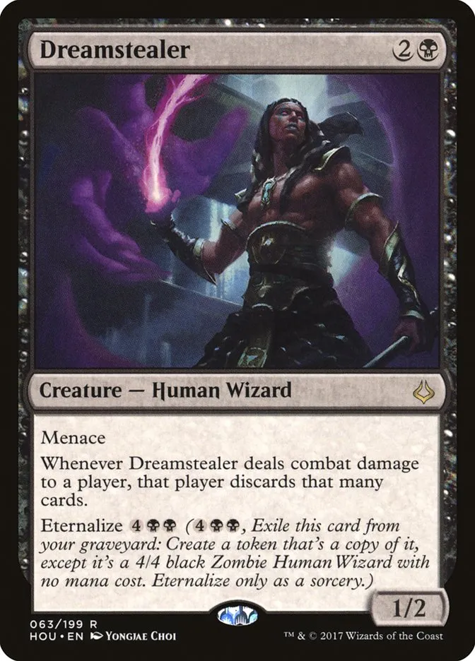 2017 Hour of Devastation Dreamstealer rare #63 rare card image