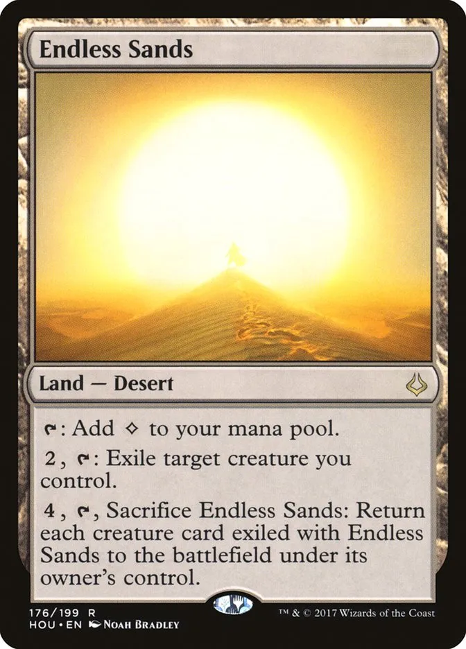 2017 Hour of Devastation Endless Sands rare #176 rare card image