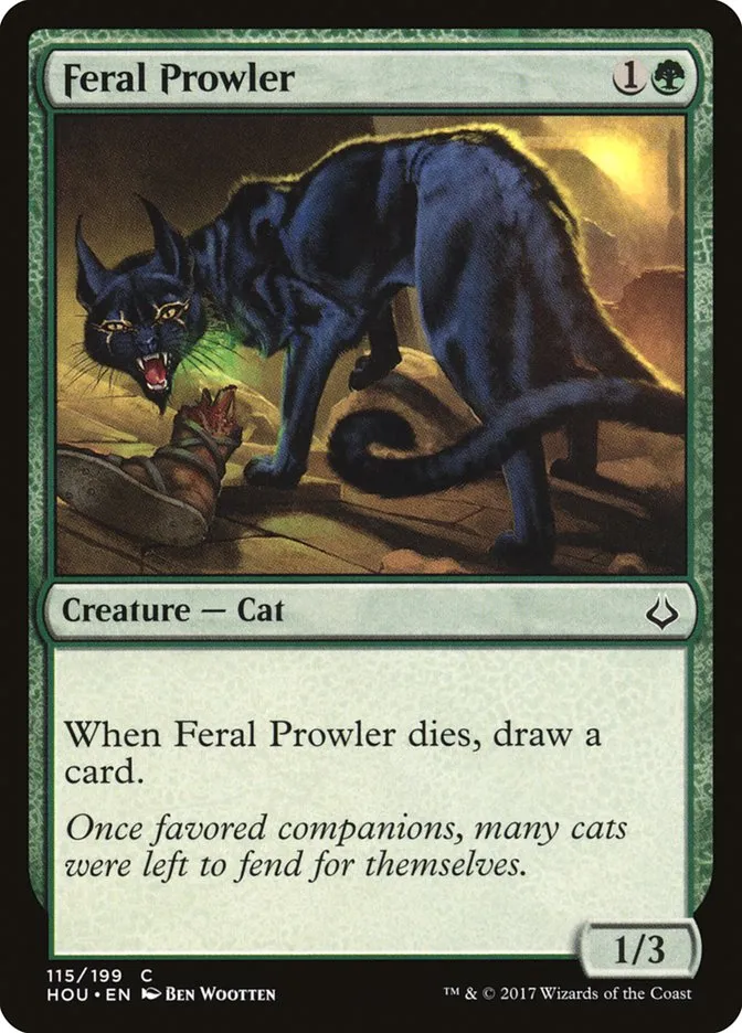 2017 Hour of Devastation Feral Prowler #115 common card image