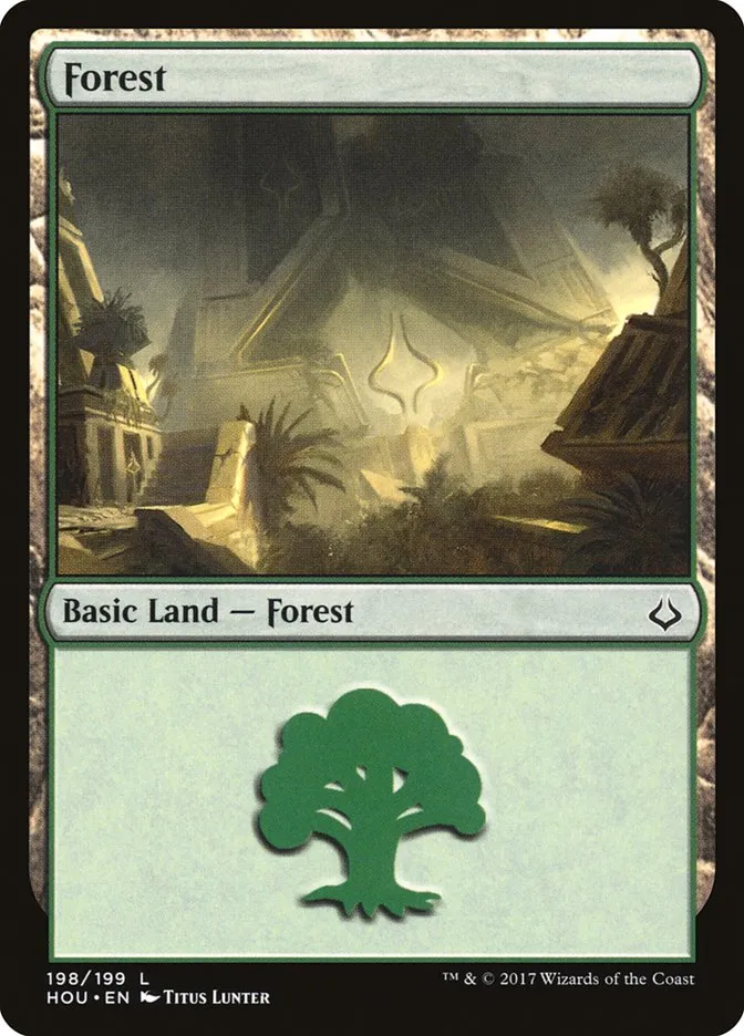 2017 Hour of Devastation Forest common #198 common card image