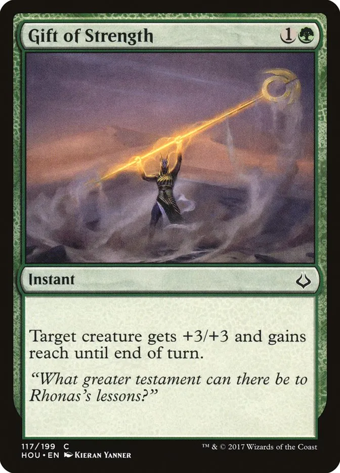 2017 Hour of Devastation Gift of Strength #117 common card image