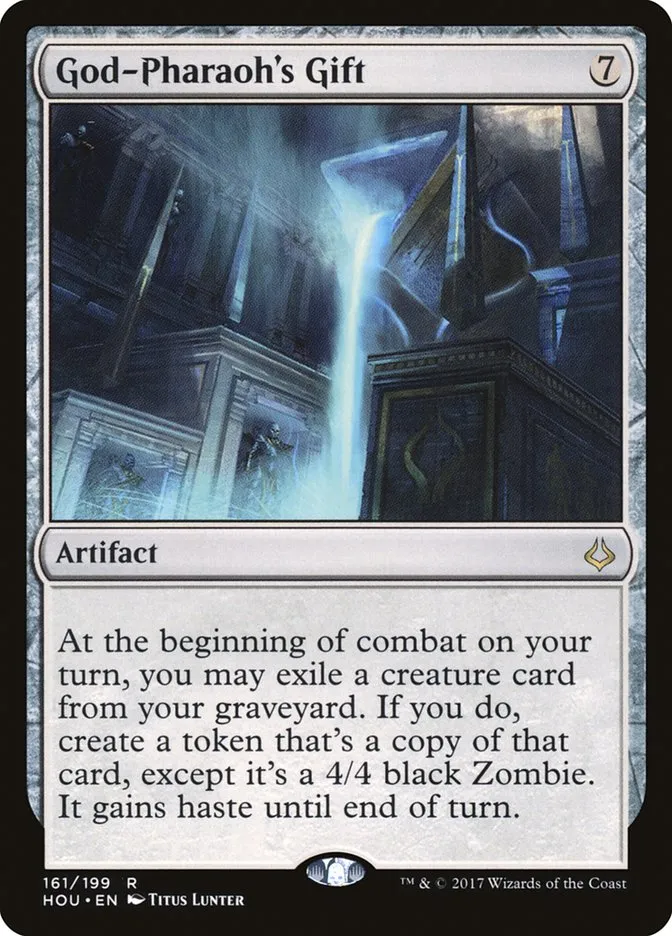 2017 Hour of Devastation God-Pharaoh's Gift #161 rare card image