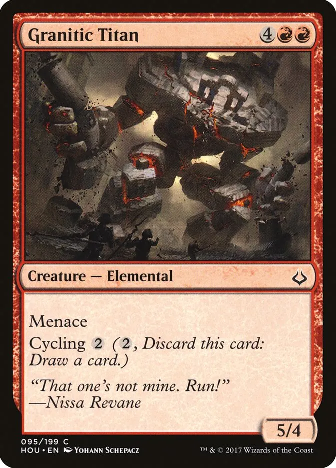 2017 Hour of Devastation Granitic Titan #95 common card image