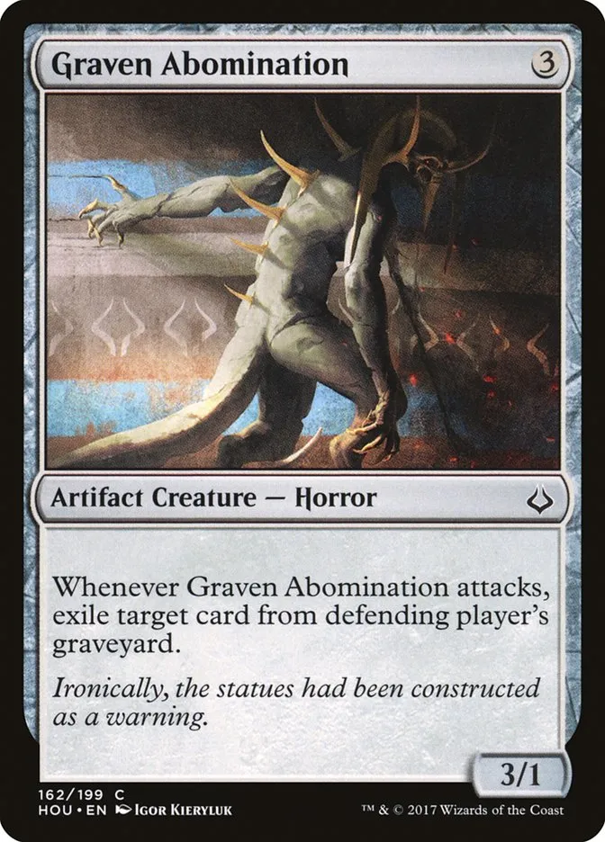 2017 Hour of Devastation Graven Abomination [Foil] common #162 common card image