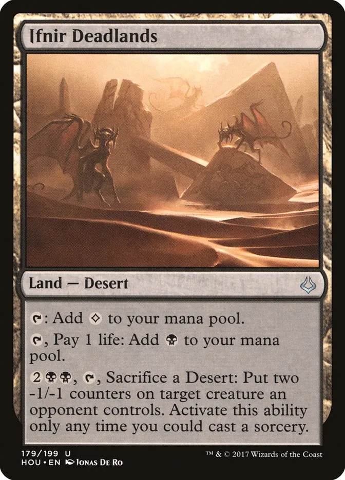 2017 Hour of Devastation Ifnir Deadlands #179 uncommon card image
