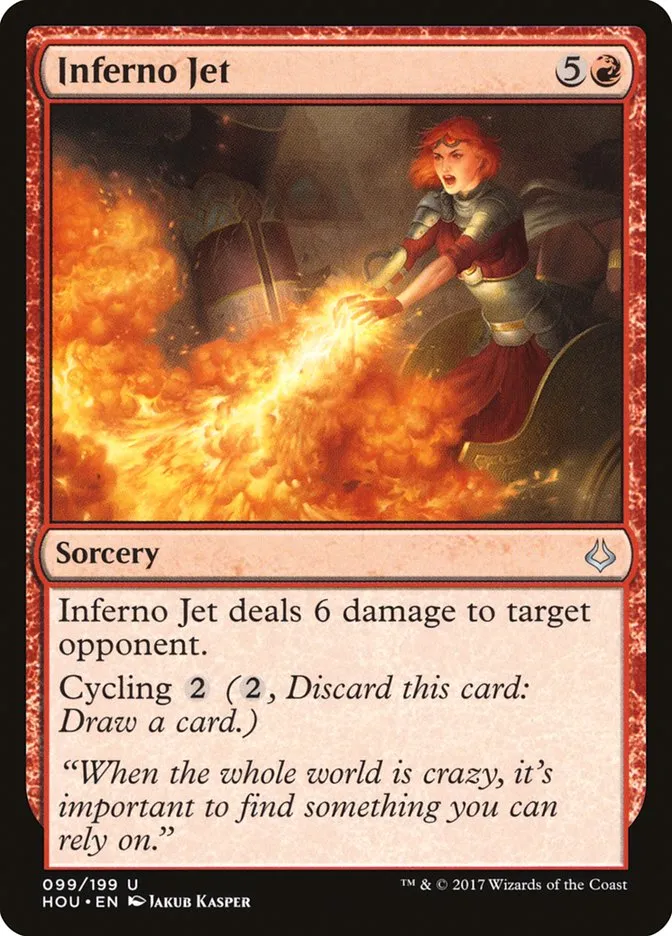 2017 Hour of Devastation Inferno Jet #99 uncommon card image