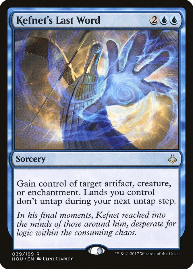 2017 Hour of Devastation Kefnet's Last Word rare #39 rare card image