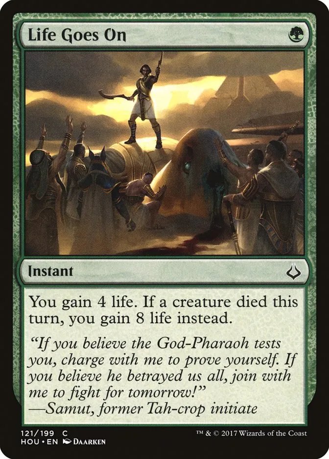 2017 Hour of Devastation Life Goes On #121 common card image