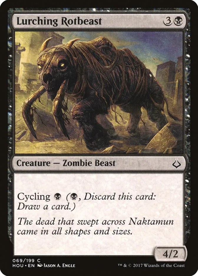 2017 Hour of Devastation Lurching Rotbeast common #69 common card image