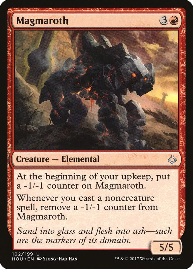 2017 Hour of Devastation Magmaroth uncommon #102 uncommon card image