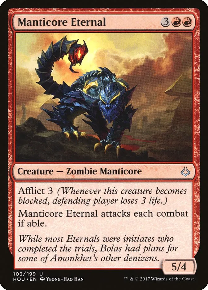 2017 Hour of Devastation Manticore Eternal uncommon #103 uncommon card image