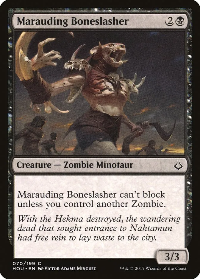 2017 Hour of Devastation Marauding Boneslasher #70 common card image