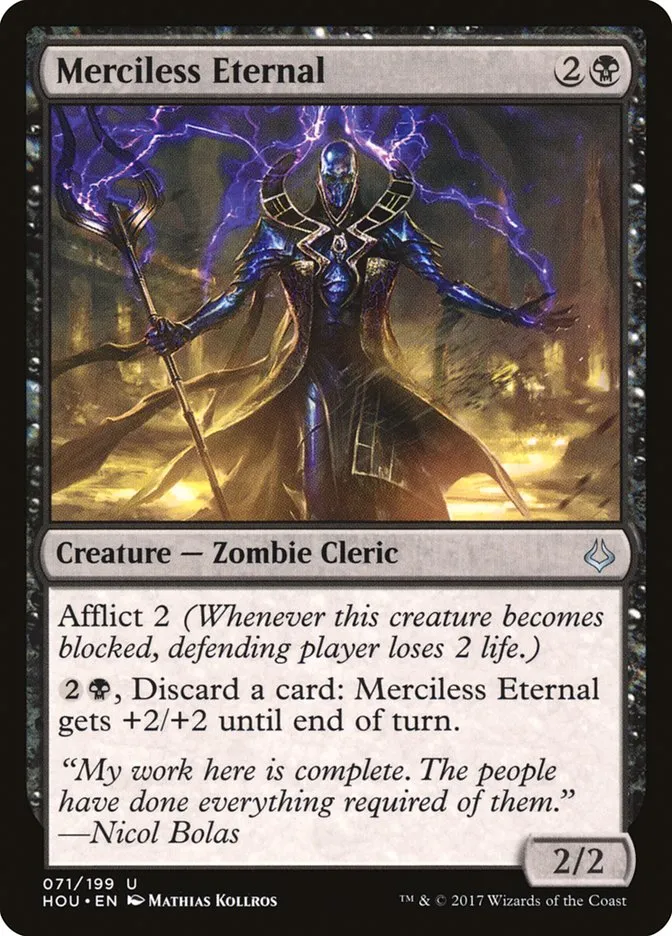 2017 Hour of Devastation Merciless Eternal #71 uncommon card image