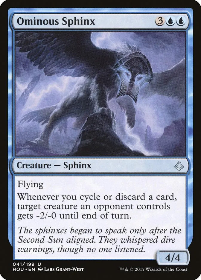 2017 Hour of Devastation Ominous Sphinx uncommon #41 uncommon card image