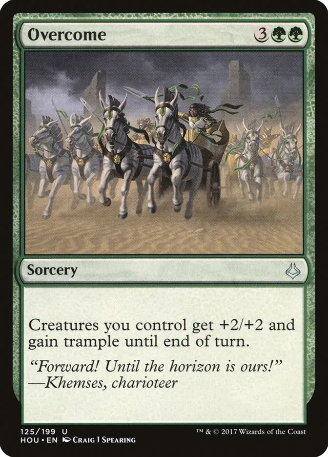 2017 Hour of Devastation Overcome uncommon #125 uncommon card image