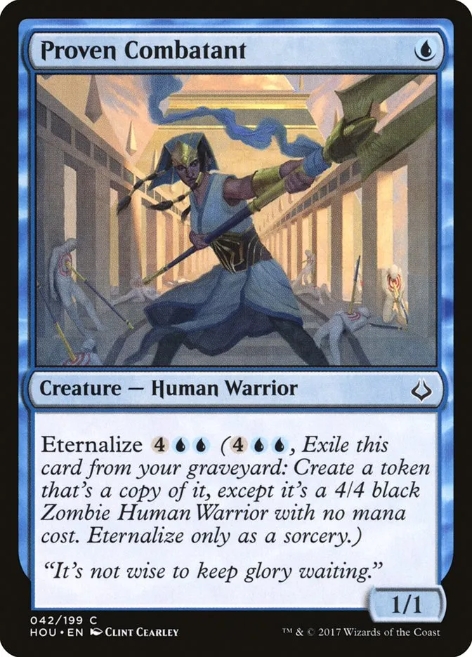 2017 Hour of Devastation Proven Combatant common #42 common card image
