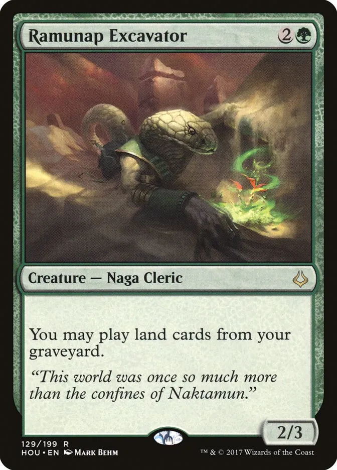 2017 Hour of Devastation Ramunap Excavator #129 rare card image