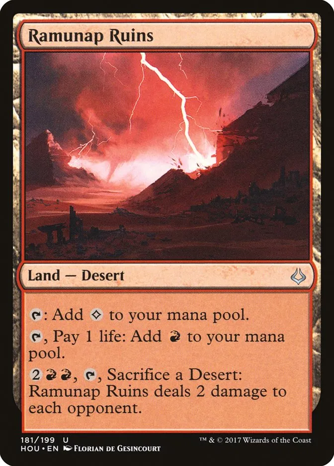 2017 Hour of Devastation Ramunap Ruins #181 uncommon card image
