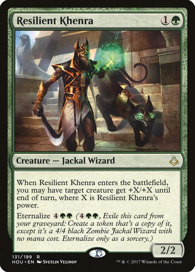 2017 Hour of Devastation Resilient Khenra #131 rare card image