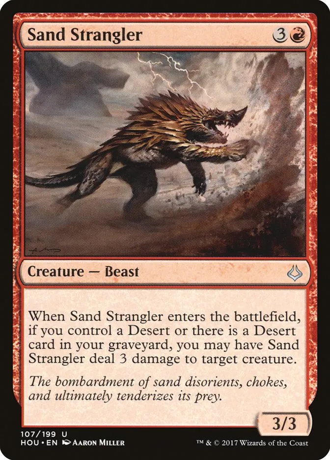 2017 Hour of Devastation Sand Strangler #107 uncommon card image