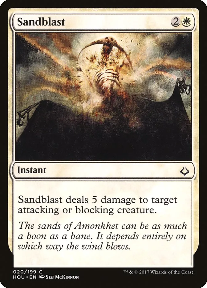 2017 Hour of Devastation Sandblast common #20 common card image