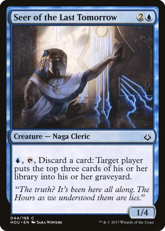 2017 Hour of Devastation Seer of the Last Tomorrow common #44 common card image
