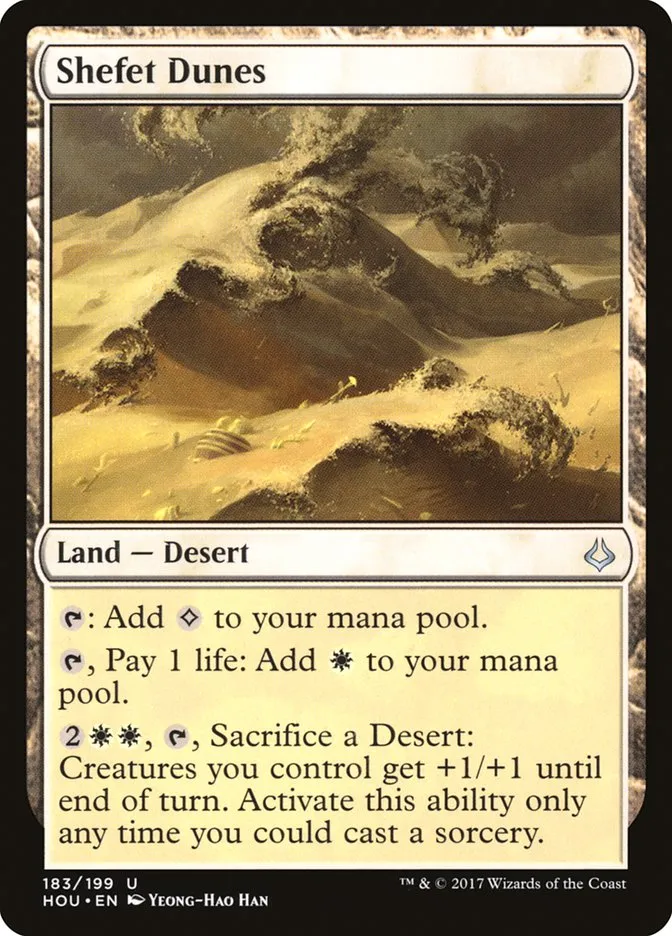 2017 Hour of Devastation Shefet Dunes #183 uncommon card image