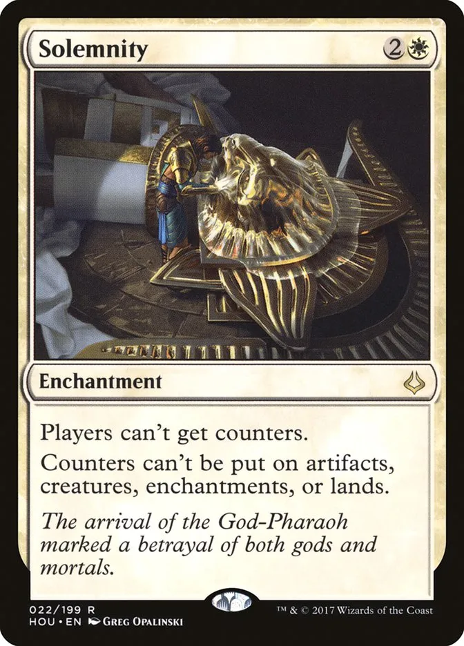 2017 Hour of Devastation Solemnity rare #22 rare card image