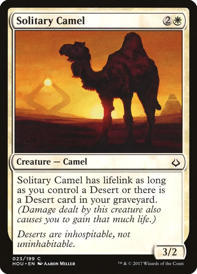 2017 Hour of Devastation Solitary Camel common #23 common card image
