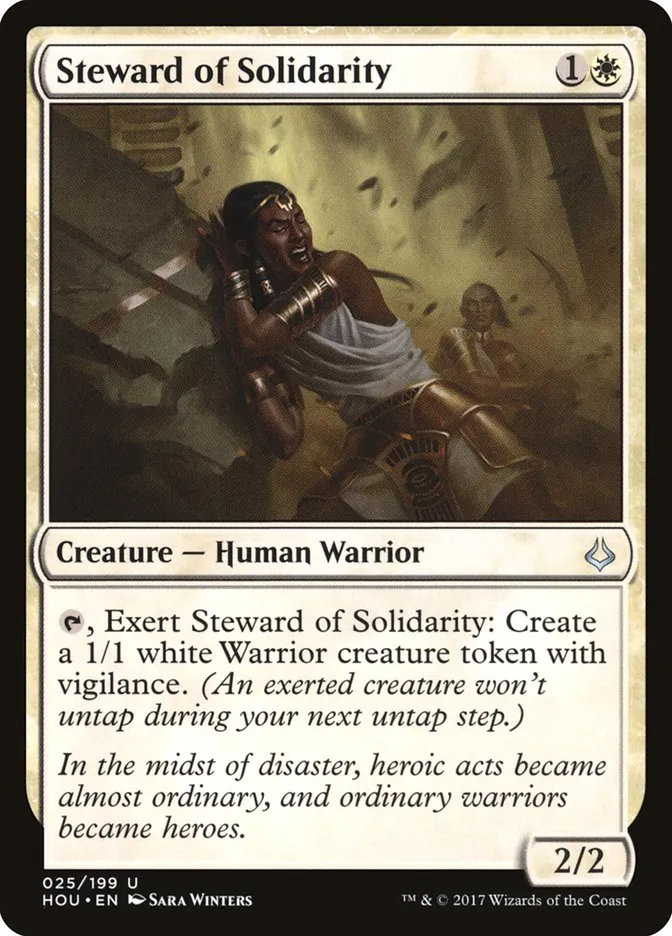 2017 Hour of Devastation Steward of Solidarity uncommon #25 uncommon card image