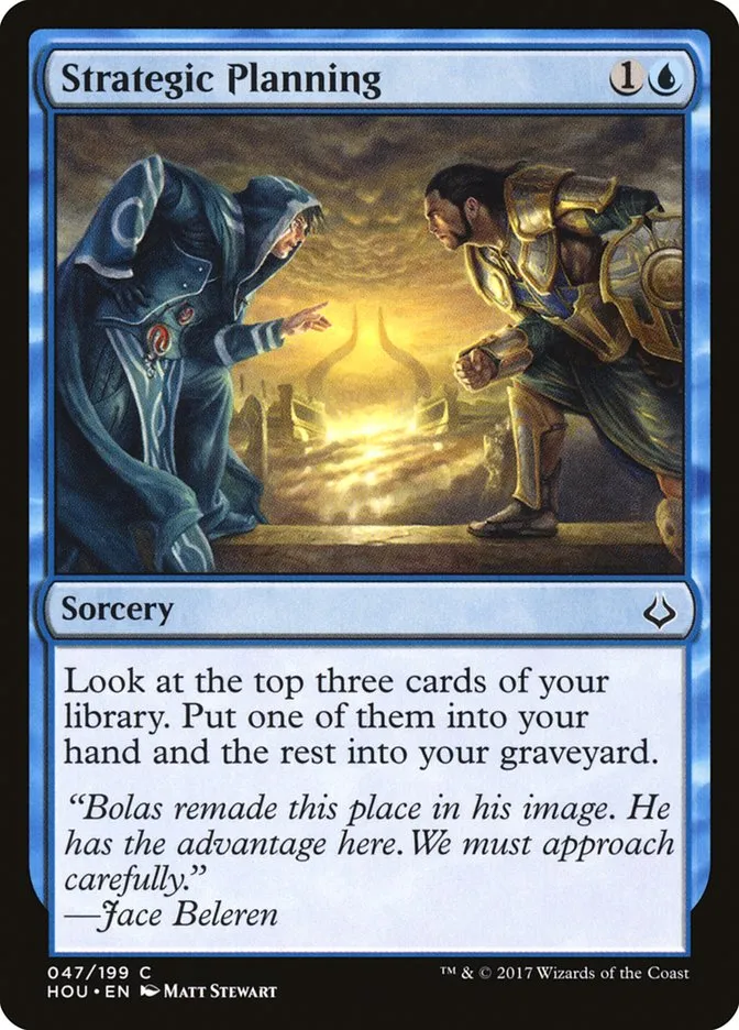 2017 Hour of Devastation Strategic Planning common #47 common card image