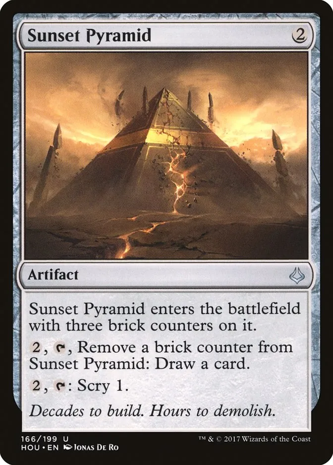 2017 Hour of Devastation Sunset Pyramid #166 uncommon card image