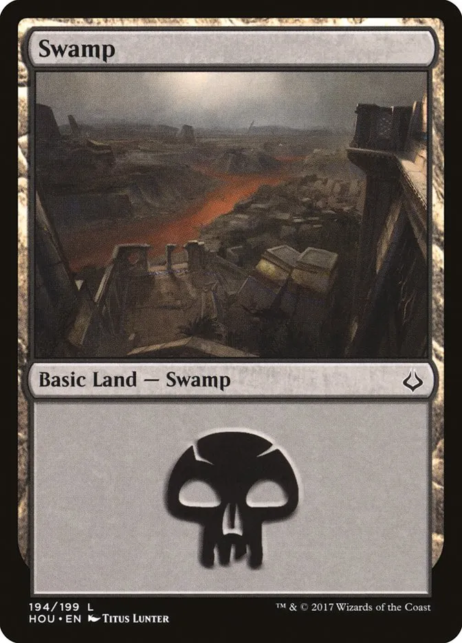 2017 Hour of Devastation Swamp common #194 common card image