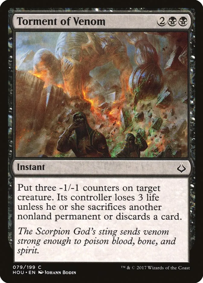 2017 Hour of Devastation Torment of Venom #79 common card image