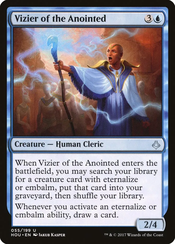 2017 Hour of Devastation Vizier of the Anointed uncommon #55 uncommon card image