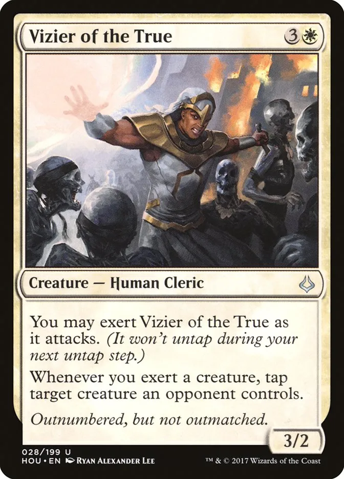 2017 Hour of Devastation Vizier of the True uncommon #28 uncommon card image