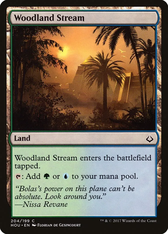 2017 Hour of Devastation Woodland Stream #204 common card image
