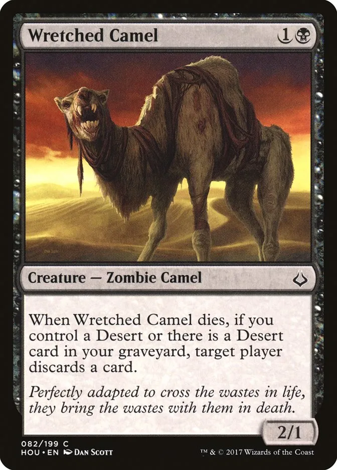 2017 Hour of Devastation Wretched Camel common #82 common card image