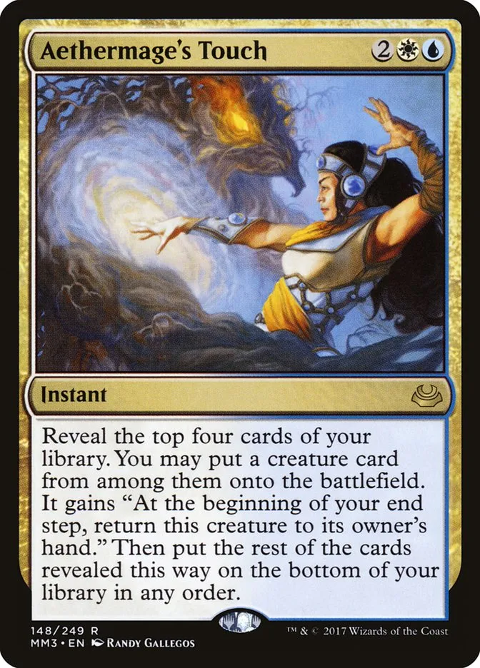 2017 Modern Masters 2017 Aethermage's Touch rare #148 rare card image