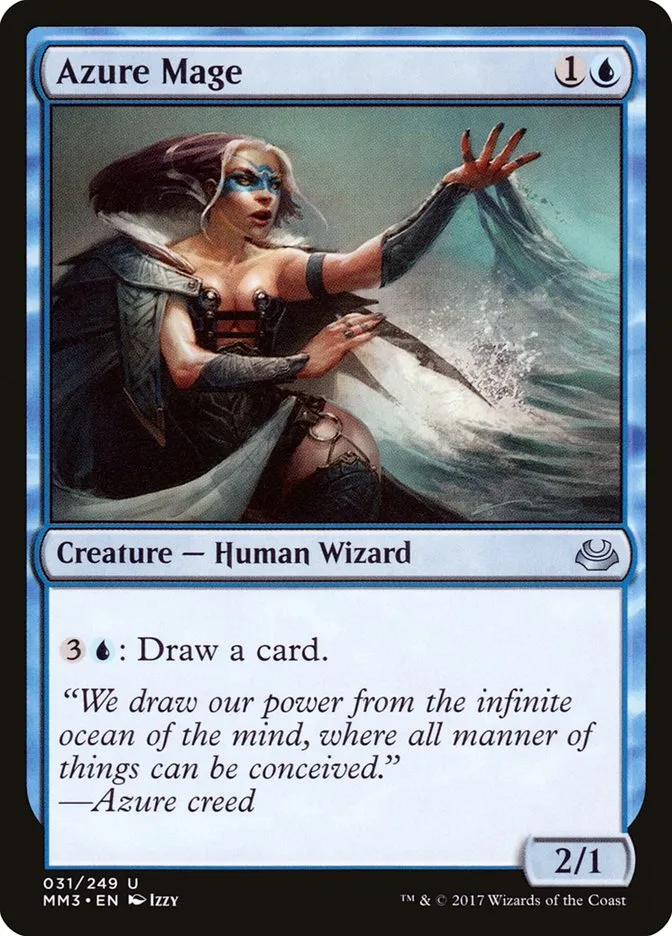 2017 Modern Masters 2017 Azure Mage uncommon #31 uncommon card image