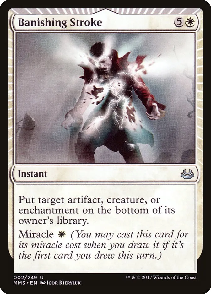 2017 Modern Masters 2017 Banishing Stroke #2 uncommon card image
