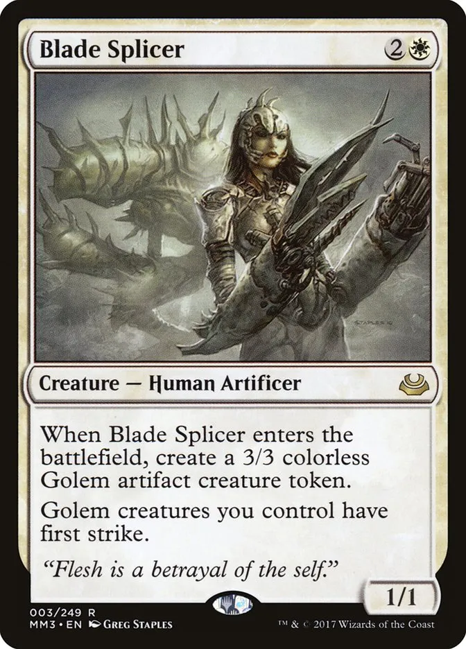 2017 Modern Masters 2017 Blade Splicer #3 rare card image